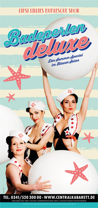 6/1 Plakat Central Kabarett Badeperlen deluxe