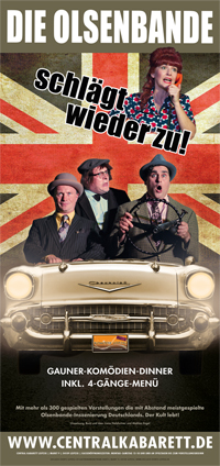 6/1 Plakat Central Kabarett Die Olsenbande