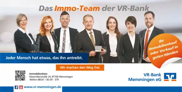 Bauzaunbanner VR Bank