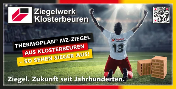 Bauzaunbanner Ziegelwerk Klosterbeuren