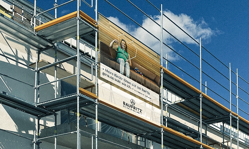 Banner für Baugerüste